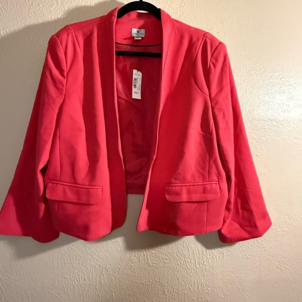 Worthington Vibrant Pink Jacket - 2XLT